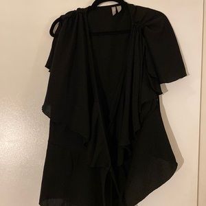 ASOS Curve wrap blouse with fluttery sleeves